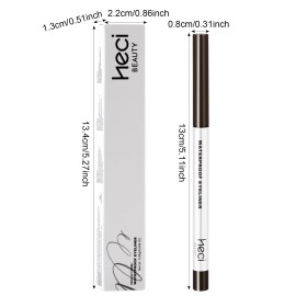 Heci 3 Colors 1set Waterproof Eyeliner Pencil Vegan Organic Smudge-Proof Long Lasting Creamy Eye Liner in StockColor: deep brown*3