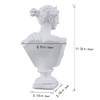 13.8 Inch Classic Greek White Athena Woman Bust Statue, Home