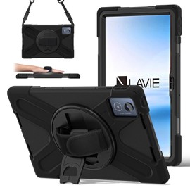 Doo NEC LAVIE Tab T11 11.45 Inch (PC-T1175JAS/PC-TAB11203) Case, Fits 2024 Model, 11.45 Inch, LAVIE Tab T11 T1175/JAS TAB11/203 Case, Shock Resistant, US Military MIL Certified, Vertical and