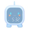 LED Alarm Clock Mini Portable Voice Control Temperature Display USB