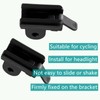 FZGLHQQ 2 PCS Bike Light Holder Adapter Stable Bicycle Flashlight