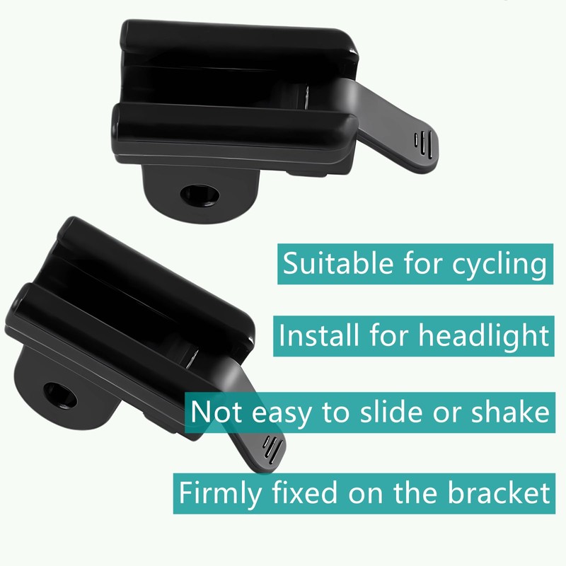 FZGLHQQ 2 PCS Bike Light Holder Adapter Stable Bicycle Flashlight