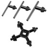 Metall Bohrmaschin Schlussel, 4 Stück Bohrfutterschlüssel, 4-In-1 Bohrfutter Schlüssel Set,