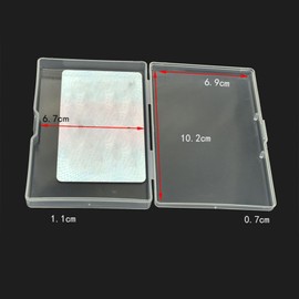 Plastic Storage Box, Transparent Business Card Case, Multifunctional Snap Lock Container for Small Parts, Mini Crafts
