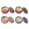 4pcs Dried Flower Aromatherapy Candle Set Long Lasting Aroma Scented