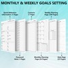 Undated Weekly Monthly Planner, Weekly Monthly Hardcover Planner with Goal