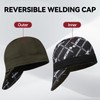 ARCCAPTAIN Reversible Welding Cap, 8 Panel Protective Welders Cap, 10