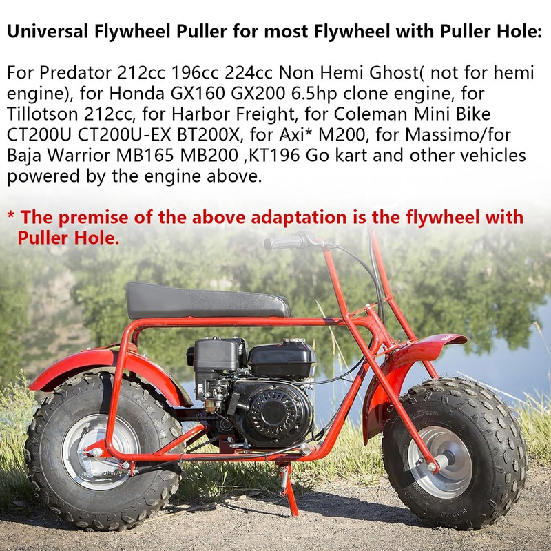CPVNQMDG Universal Flywheel Puller for Most Flywheel with Puller Hole
