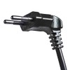 Shortix Short Power Cable (Power Cable with Angled Euro Flat
