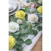 Floroom Artificial Flowers 25pcs Real Looking Canary Yellow Foam Fake