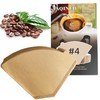 #4 Cone Coffee Paper Filters for Ninja Coffee Makers,Disposable Natural