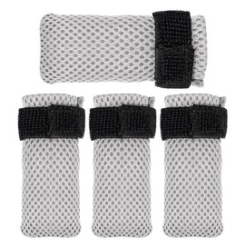 Namvo 4 Pcs Cat Boots, cat claw covers, Black Anti Scratch Cat Mittens, Breathable Mesh Cat Foot Covers, Adjustable Cat Claw Protectors for Indoor Cats Pet Bathing Nails