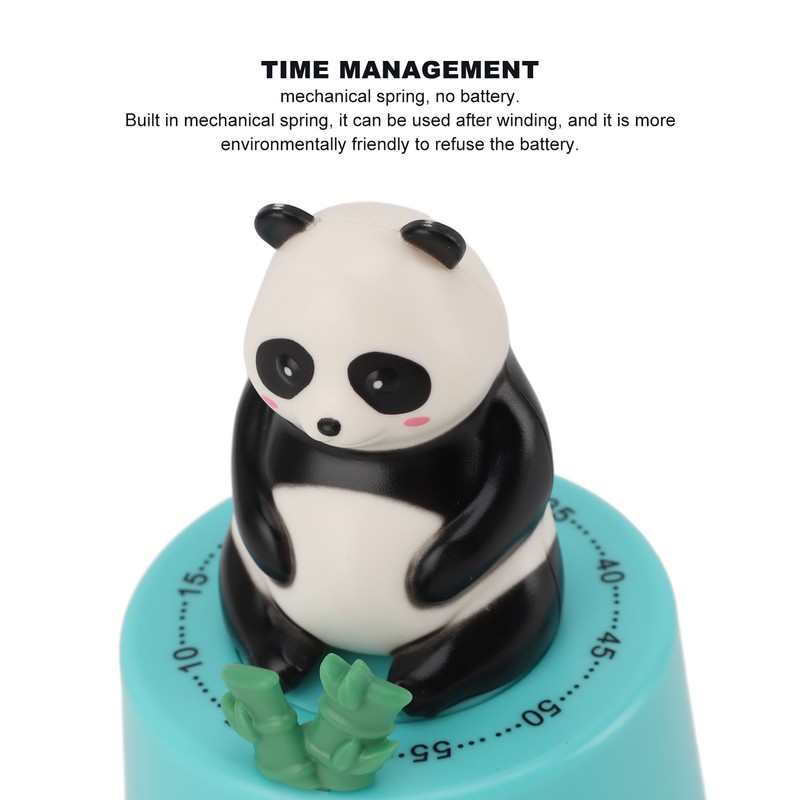 Mechanical Kitchen Timer Cute Animal Shape Magnetic Base Loud Alarm