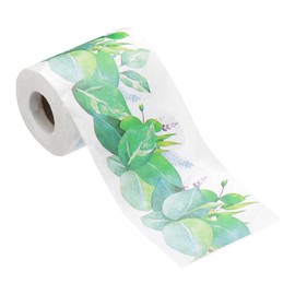 PATIKIL 3" x 61Ft Bulletin Board Border,Floral and Leaves Scalloped Trim,Green White