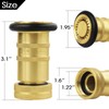 Fire Hose Nozzle 1" NH/NST Spray Jet Fog, 100 PSI
