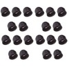 20 x Protective Caps M5 to M30 Black Hexagonal Screws