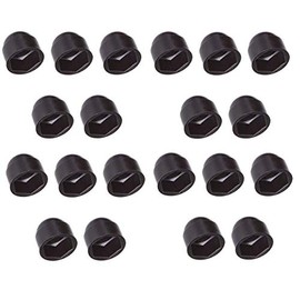 20 x Protective Caps M5 to M30 Black Hexagonal Screws Cover Caps for Screw Cap Car Furniture Cover Nuts (M14 / Hex 22 mm)