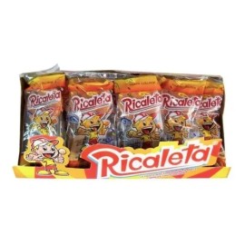 Paleta Ricaleta Sabor Tamarindo Con Chile Piquin Caja 25 Pz