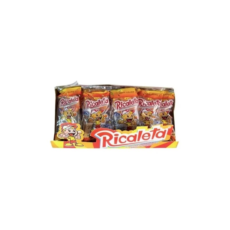 Paleta Ricaleta Sabor Tamarindo Con Chile Piquin Caja 25 Pz
