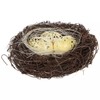 Easter Crafts Brown Natural Bird's Nest with White Eggs