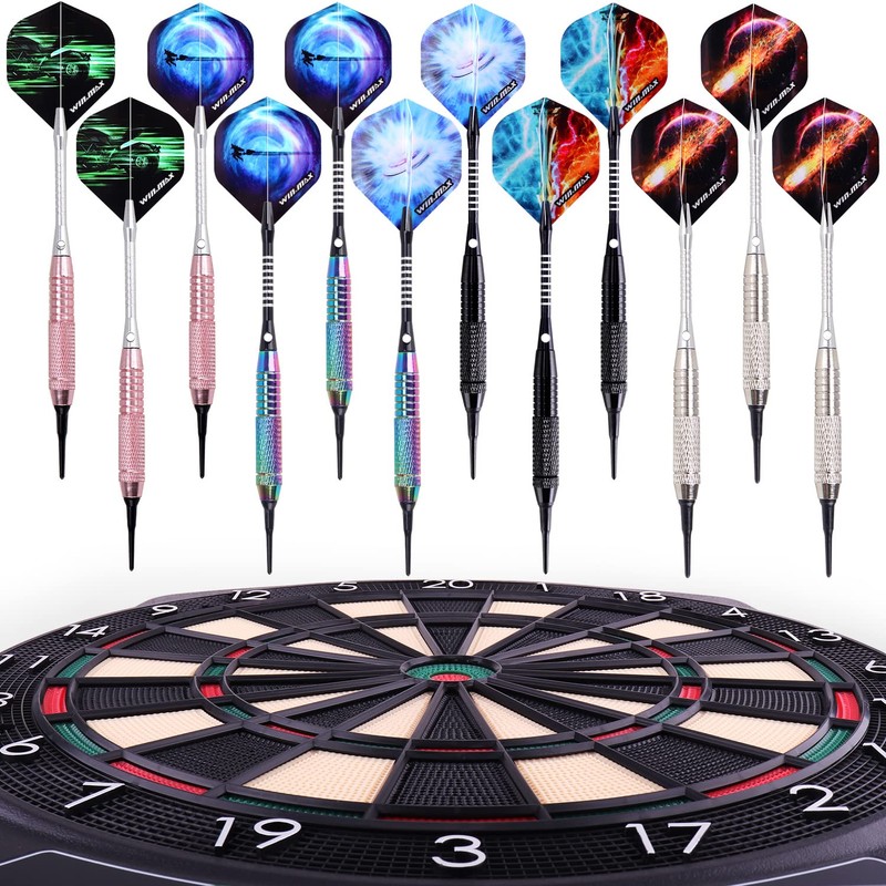 WIN.MAX Darts Plastic Tip - Soft Tip Darts Set -