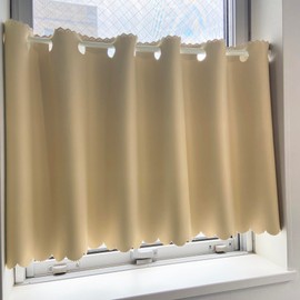 [Ezee] Cafe Curtain, Light Shading Class 1, Small Window, Bay Window, Kitchen, Toilet Blindfold, Sunshade, UV Protection, Easy Installation, Heat Insulation, Heat Insulation, Heat Insulation, Energy