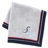 Kitamura 000131 Initial Towel Handkerchief, Unisex, Women's, Hand Towel, Approx.
