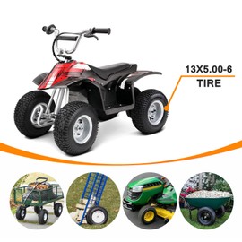 HOLATO 13x5.00-6 4.00-6 5.00-6 Inner Tube for Razor Dirt Quad Go Kart Lawn Mowers Wheelbarrows Garden Utility Cart Tractors Hand Trucks Yard Trailers Wagons Snow Blowers Dollies ATV Heavy duty 2 Pack