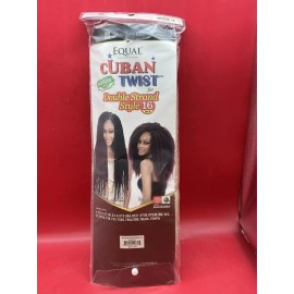 FreeTress Equal CUBAN TWIST 16" - FREETRESS EQUAL SYNTHETIC LONG MARLEY BRAID DOUBLE STRAND- 613