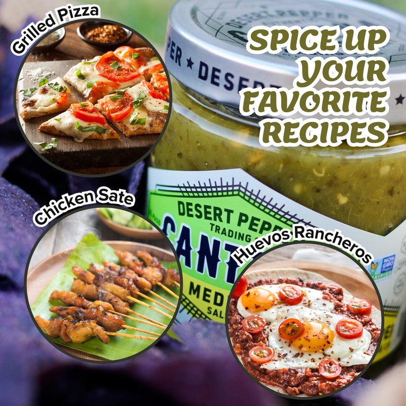 Desert Pepper Trading Company Cantina Salsa, Medium Green, With Green