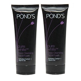 Pond's Lavado facial anticontaminación con pureza, color blanco puro, 3.53 onzas (paquete de 2)