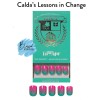 Red Aspen Press On Nails~Calda's Lessons in Change~Ombre & Glitter