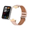 HOPMC Mi Band 8 Pro Fashion Metal Leather Bracelet Replacement