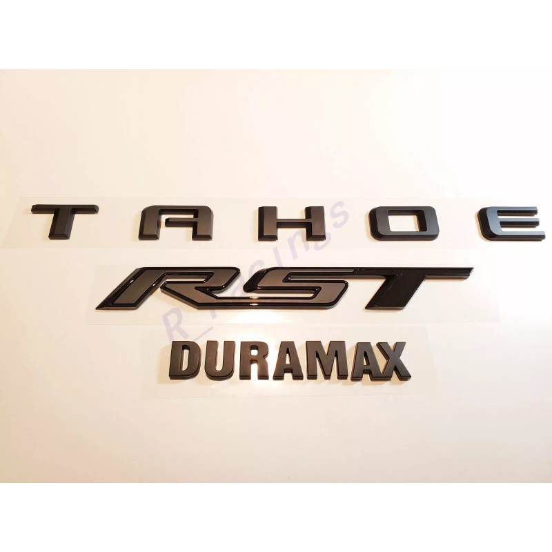 GM Auto 3PCS KIT Matte Black Rear Tahoe Duramax RST