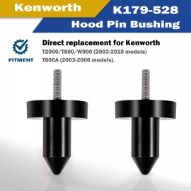 Unbranded 2pc Polyurethane Hood Pin Support Bushings Kit For Kenworth T2000 T600 T800 W900