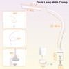 LED Desk Lamp With Clamp, 10W Gooseneck Lamps Touch Control,Swing