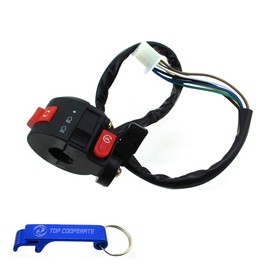 TC-Motor 3 Function 7 Wire Female Plug Handle Kill Start Light Choke Switch for 50cc 70cc 90cc 110cc 125cc ATV Quad Taotao Sunl Roketa Kazuma