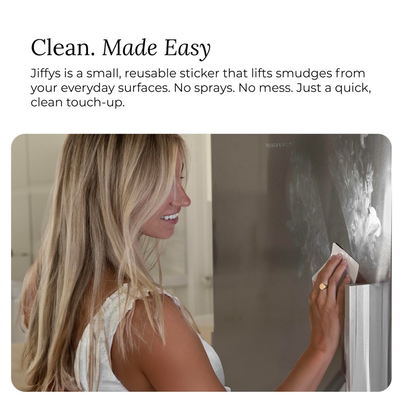 Jiffys Restickable Cleaning Pads – Reusable, Washable, Multi-Surface Cleaner for