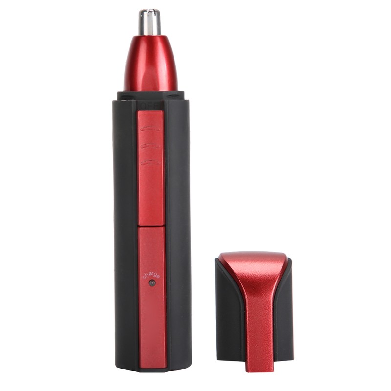 Professional Electric Eyebrow Trimmer Nose Hair Cutter Trimming Machine Red