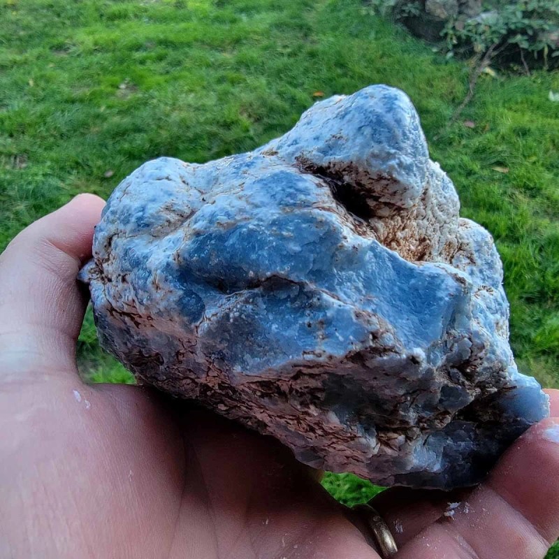 Random Pull Peruvian Angelite Cutting Rough Specimens! Lapidary Stone Material!