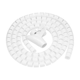 Tubo de Envoltura en Espiral/Tubo en Espiral Flexible/Organizador de Cable/Protector de Envoltura de Alambre para Uso en el hogar y la Oficina(1.5m * 16mm)