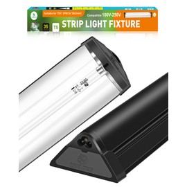 REPTI HOME T5 UVA UVB Reptile Light Combo Kit(100V-250V Wide Voltage), Reptile Light Fixture with UVB 10.0 Fluorescent Tube, 39W UVA UVB Lamp Bulb for Bearded Dragon Tortoise