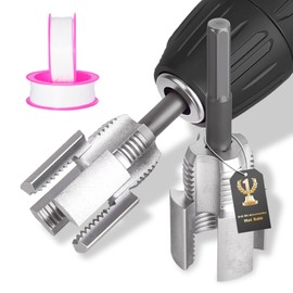 2025 New Integrated Internal and External Pipe Threading Tool Pipe Thread Cutting Tool Electric Drill Compatible PVC Pipe Threader Kit 1/2" (DN15) 3/4" (DN20) Pipe Sizes Tool for Electric Drill