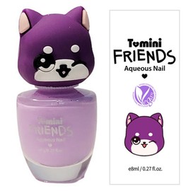 Tomini Children's Friends Water-based Nail 8ml, Lavender Puppy, 6 Pieces / 투미니 어린이 프렌즈 수성 네일 8ml, 라벤더강아지, 6개