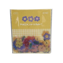 Lunali Flake Stickers 100 Piece Set Animal Flower Loose Sur Face Korean Sticker Deco Collage Flower (Flower)