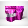 Purple Mylar Bags 3.5g Smell Proof Packaging x100
