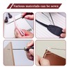 4 Pieces Wooden Handle Awl Tailors Awl Leather Sewing Tool