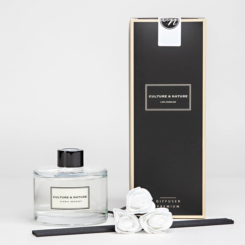 CULTURE & NATURE Reed Diffuser Set 6.7oz (200ml) Floral Bouquet