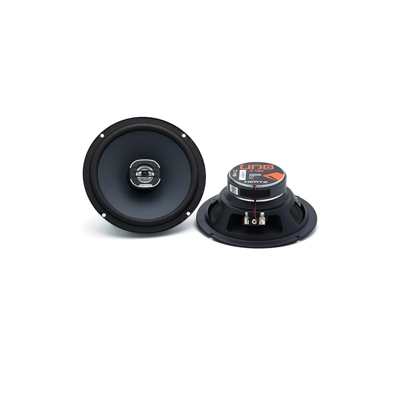 Hertz UNO Series X-165 6.5" Two-Way Coaxial Speakers (Pair)