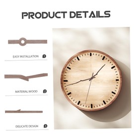 SHINEOFI 15 Sets Wooden Clock Hands Replacement for Clocks with Sleeves Durable Easy to Install for Repair Custom Decor